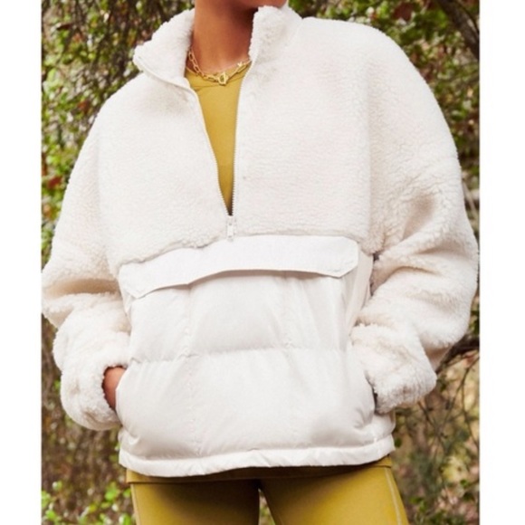 NWT FABLETICS Nelly mixed media half zipped pullover sterpa - Picture 5 of 13